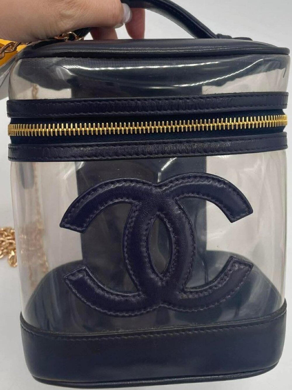 Authentic preloved Chanel vanity with free generic strap
